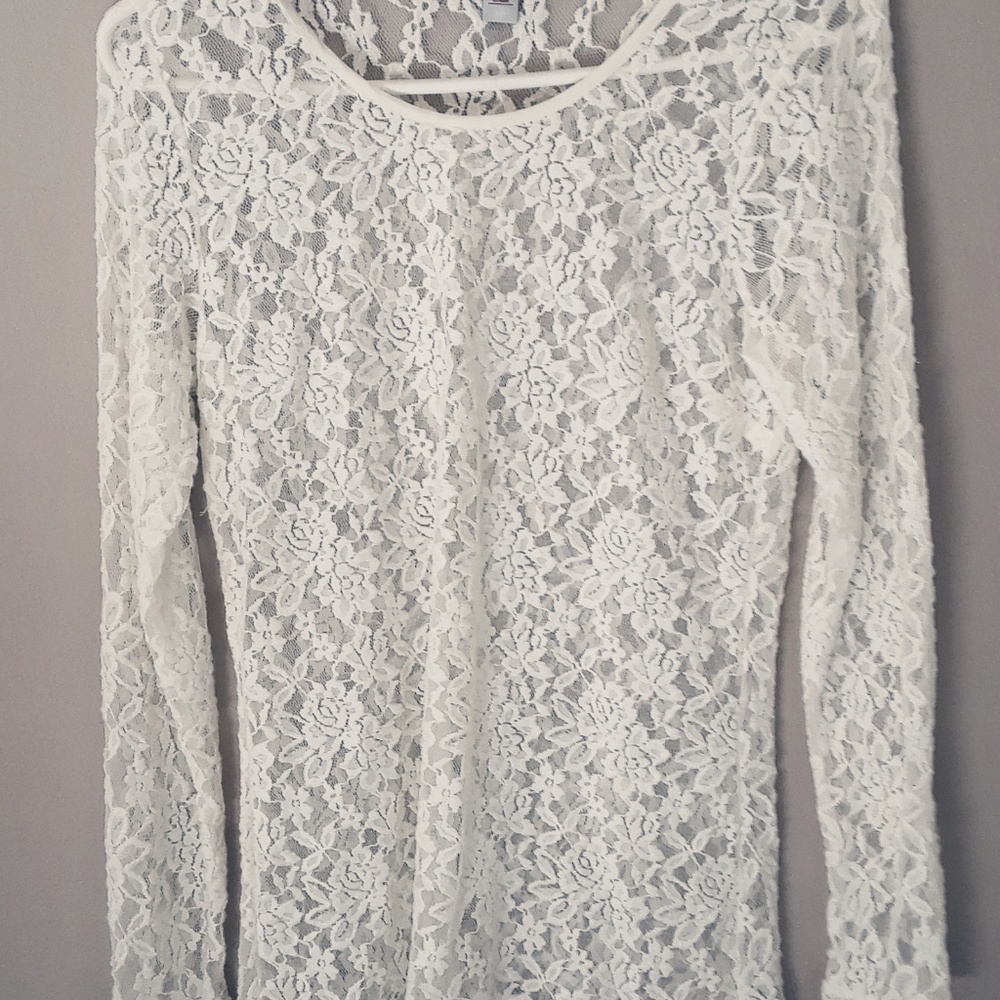 Flower Lace Shirt Blouse